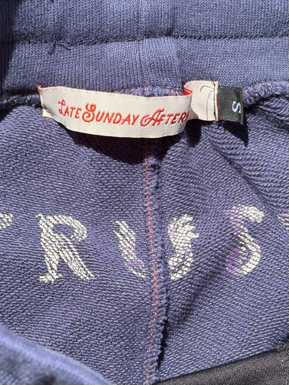 Women's Late Sunday Afternoon Joggers Blue S Active Casual Street USA LA City - Picture 5 of 16